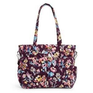 EUC Vera Bradley Indiana Rose Ultimate Baby Bag Work Tote Insulated Pockets